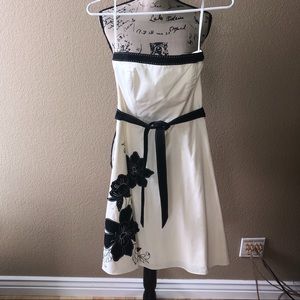 White House/Black Market strapless dress.